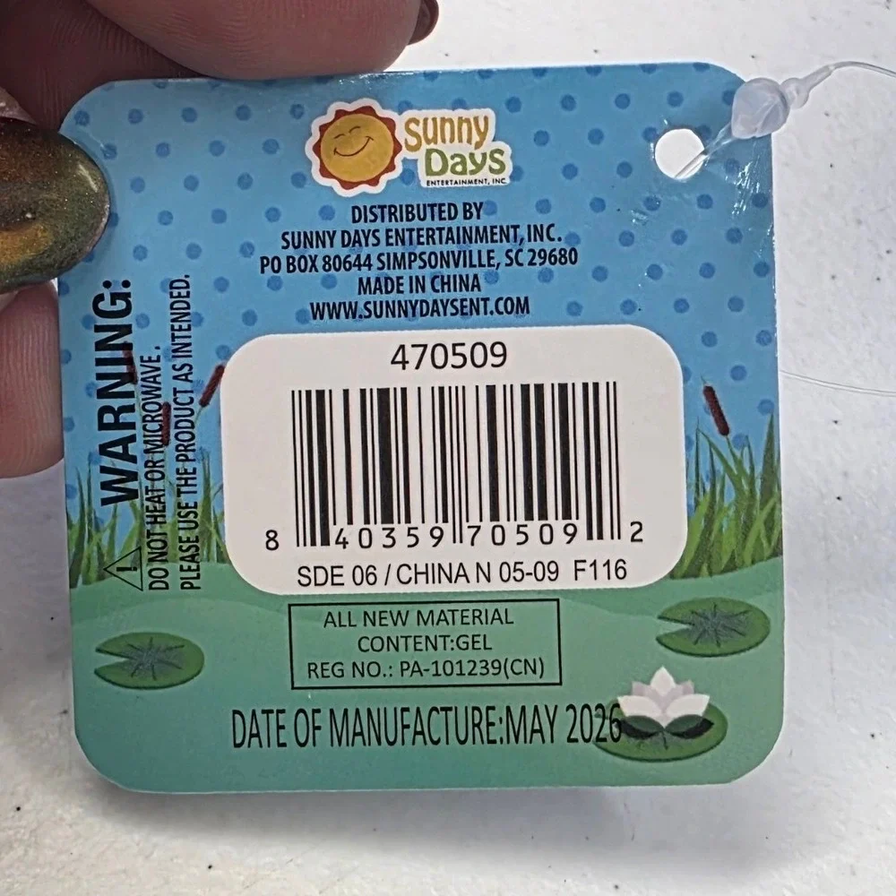 Laffy Quacks Blue Rubber Duck Squish Stretch Sensory Toy Stress Ball Fidget NEW